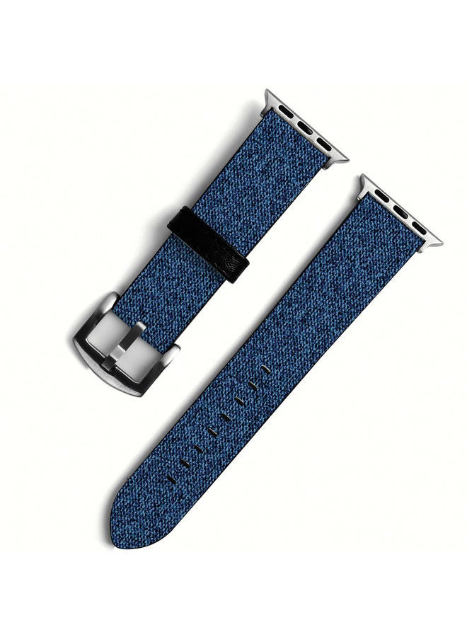 أوكتيك سوار بديل لساعة أبل الذكية مقاس 42/44 مم جينز أزرق - Image 1