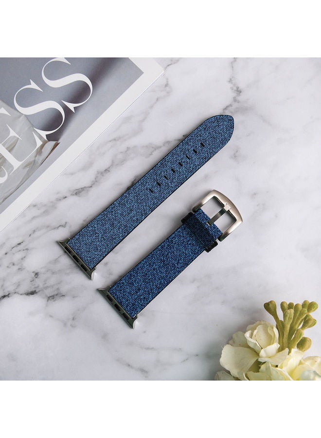 أوكتيك سوار بديل لساعة أبل الذكية مقاس 42/44 مم جينز أزرق - Image 3