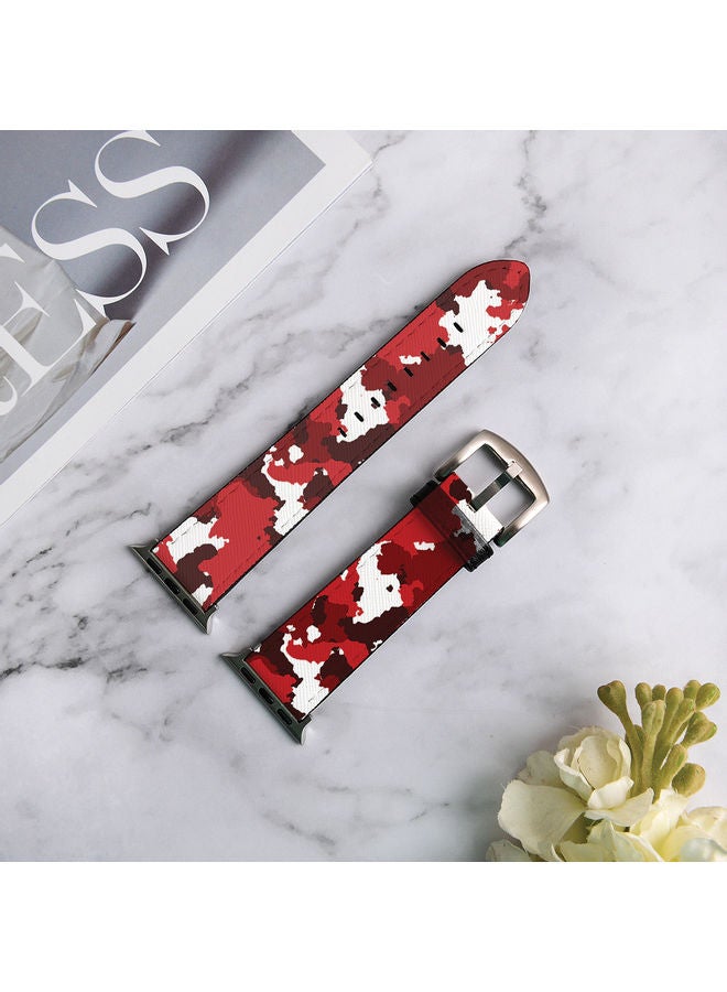 أوكتيك سوار بديل لساعة أبل الذكية سيريز 6/5/4/3/2/1/SE مقاس 42-44 مم 16 بتصميم مموه عسكري - Image 3