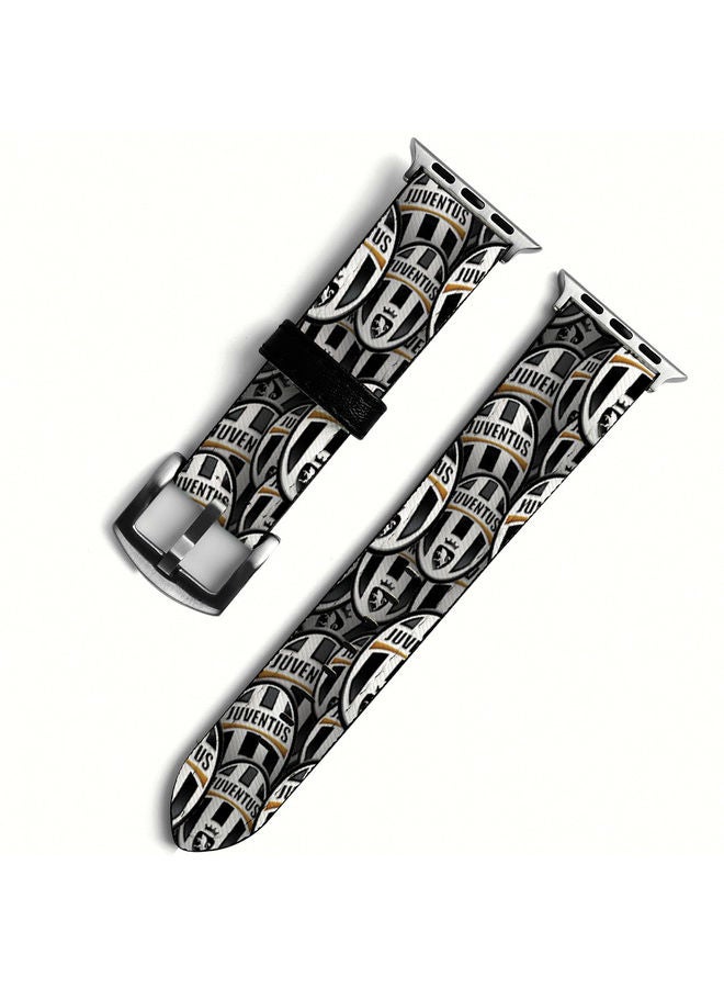 Okteq - Replacement Band For Apple Watch Series 6/5/4/3/2/1/SE 38-40mm Juventus - Image 1