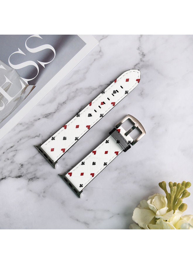 أوكتيك سوار بديل لساعة أبل سيريس‎ 6/5/4/3/2/1/SE مقاس 38 مم- 40 مم أبيض/أسود/أحمر - Image 3