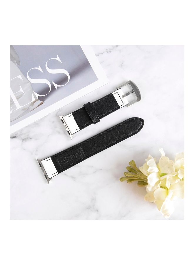 أوكتيك سوار بديل لساعة أبل سيريز 6/5/4/3/2/1/SE مقاس 42-44 مم نمط معدني أزرق لامع - Image 4