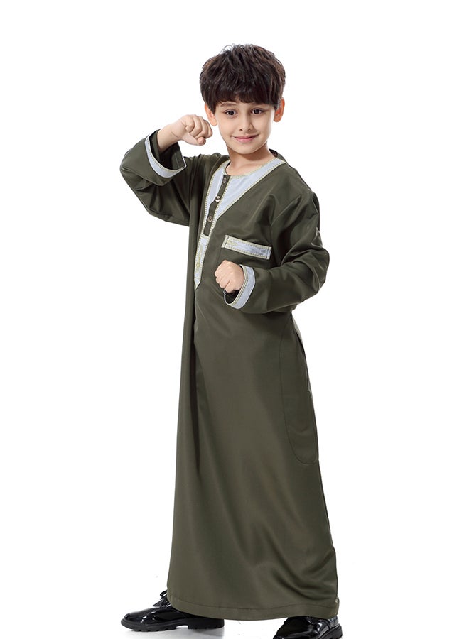 Hanyimidoo National Costume Robe Casual Clothing Green/White  - Image 2
