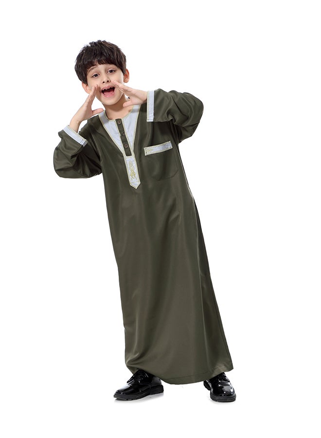 Hanyimidoo National Costume Robe Casual Clothing Green/White  - Image 3