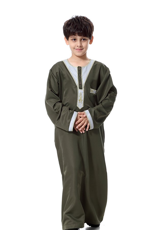 Hanyimidoo National Costume Robe Casual Clothing Green/White  - Image 4