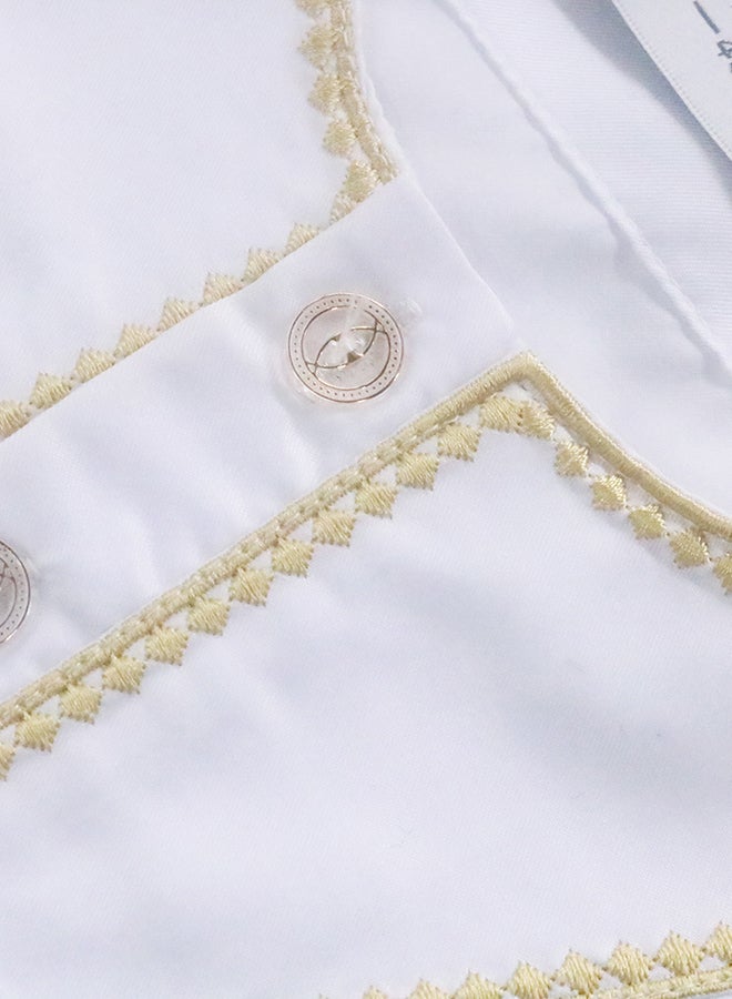 Hanyimidoo - National Costume Robe Casual Clothing White/Gold - Image 1
