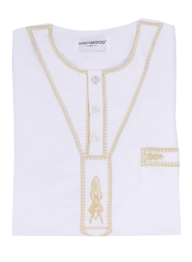 Hanyimidoo - National Costume Robe Casual Clothing White/Gold - Image 1