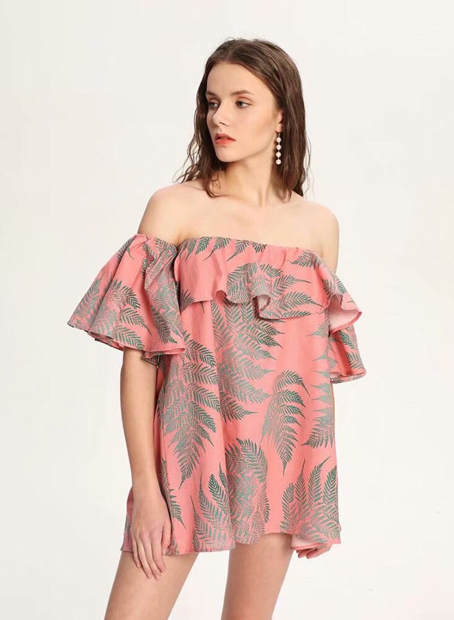 Stylish Elegant Dress Pink