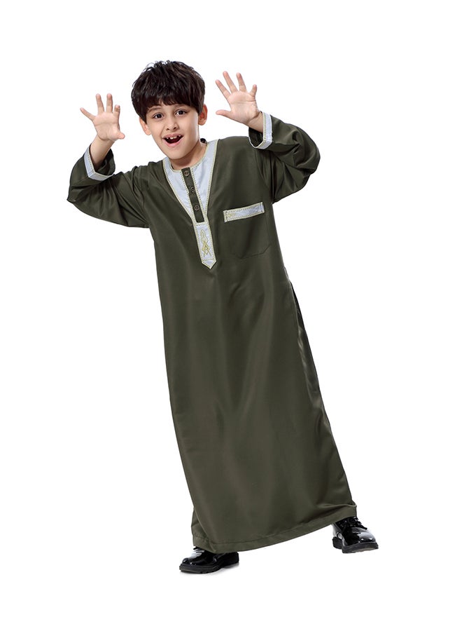 Hanyimidoo National Costume Robe Casual Clothing Green/White  - Image 5