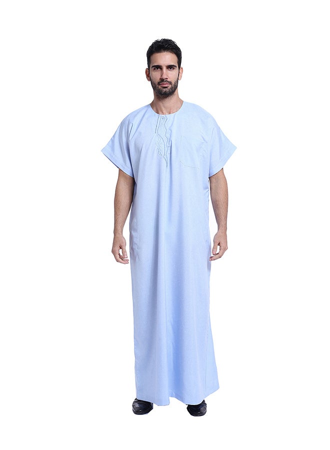 هانيميدو دشداشة تقليدية للرجال أزرق  - Image 1