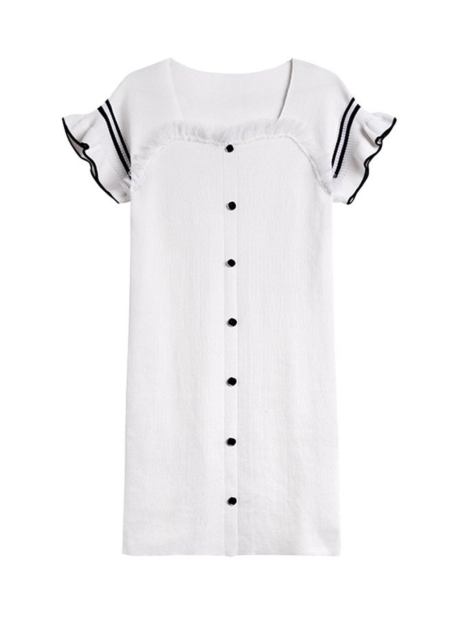Stylish Elegant Dress White