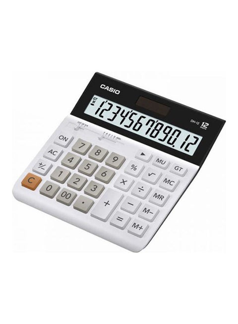 Digital Desktop Calculator White -DH-12-WE-W-DP