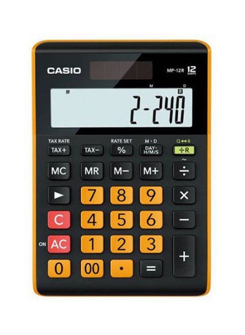 MP-12R-W-DC Calculator - Black/Yellow