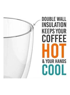 Lushh Double Wall Insulated Tea Cup Clear  - Image 3