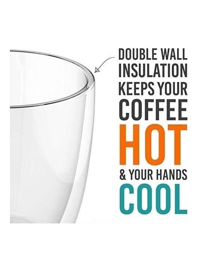 Lushh Double Wall Insulated Tea Cup Clear - Image 3