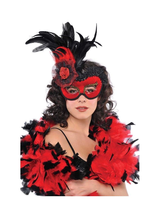 COSTUMES USA Lolita Feather Mask 