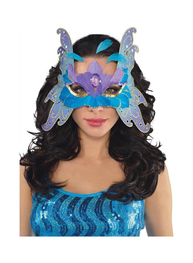 COSTUMES USA Butterfly Feather Mask 