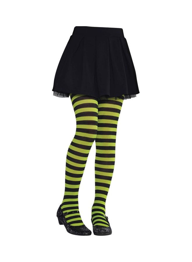 COSTUMES USA Child Green and Black Striped Tights Fancy Role Play Costume Accessories 