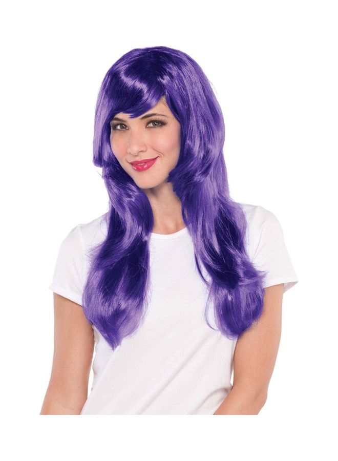Amscan Glamorous Purple Wig