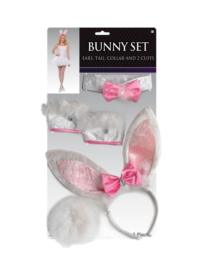 COSTUMES USA 5-Piece Bunny Costume Accessories Set Cosplay Costume Set for Boys and Girls 