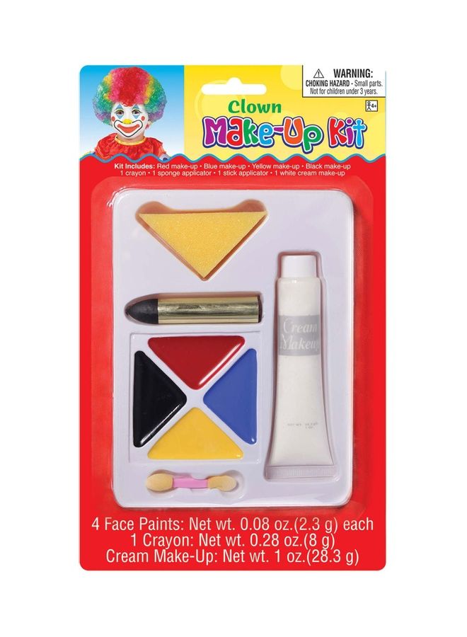COSTUMES USA Clown Make Up Kit Fancy Role Play Costume Accessories 