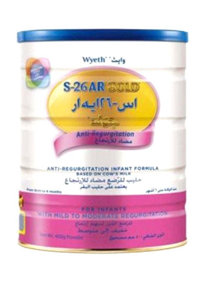 Wyeth S-26 AR Gold Baby Formula 400grams - Image 1