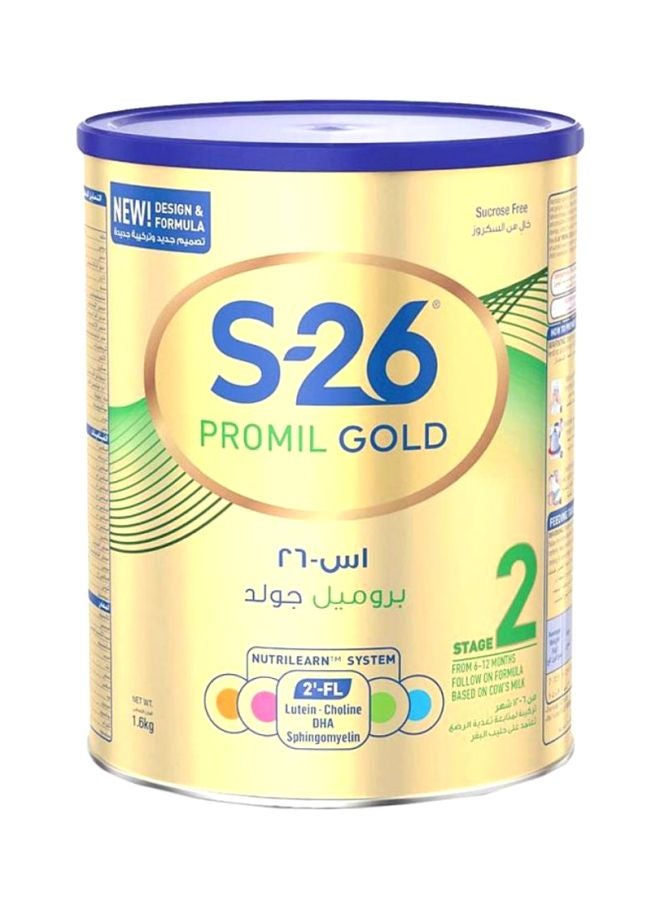 S26 - Promil Gold Stage 2 Premium Milk Formula 1.6kg - Image 1