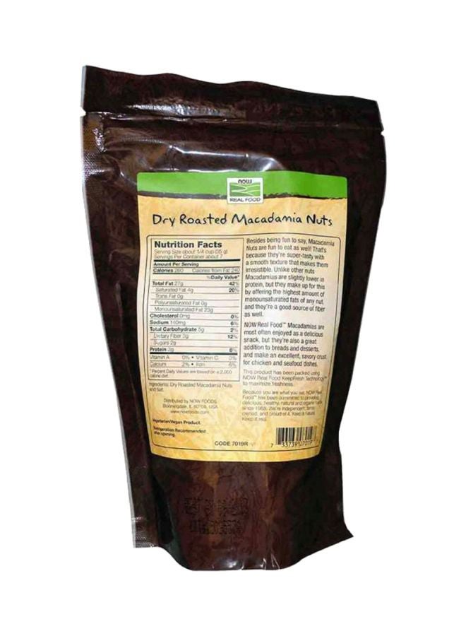 Now Foods - Dry Roasted Macadamia Salted Nuts 255grams - Image 1