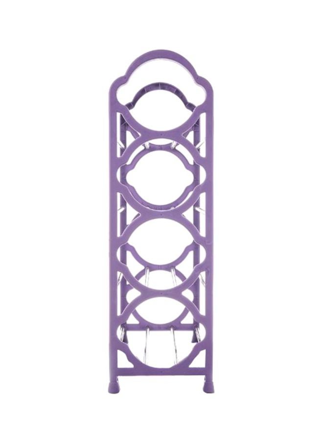 Sharpdo 4-Layer Simple Shoe Rack Purple/White - Image 3