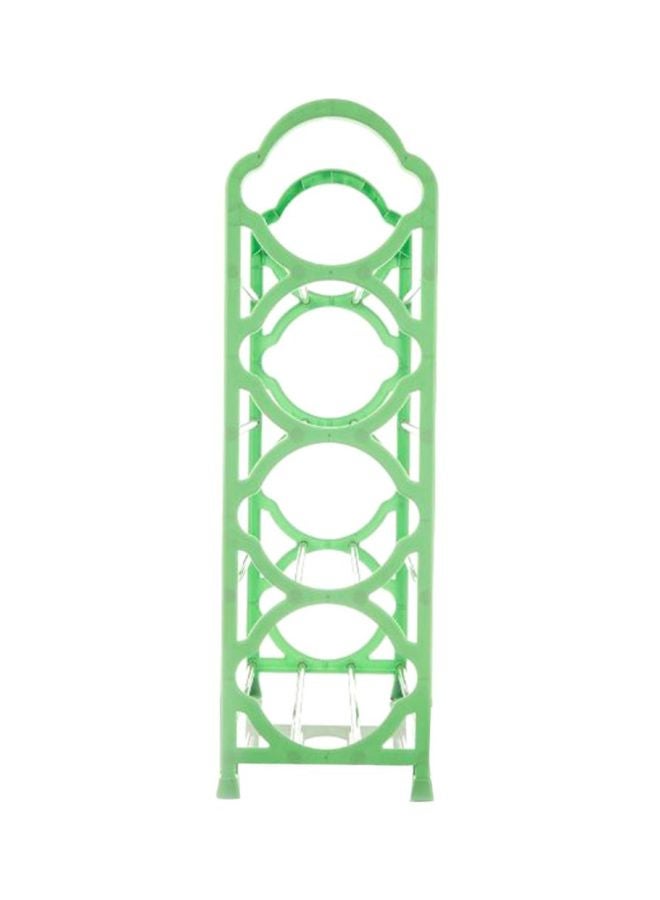 شاربدو رف أحذية بسيط بـ4 طبقات أخضر/أبيض - Image 3