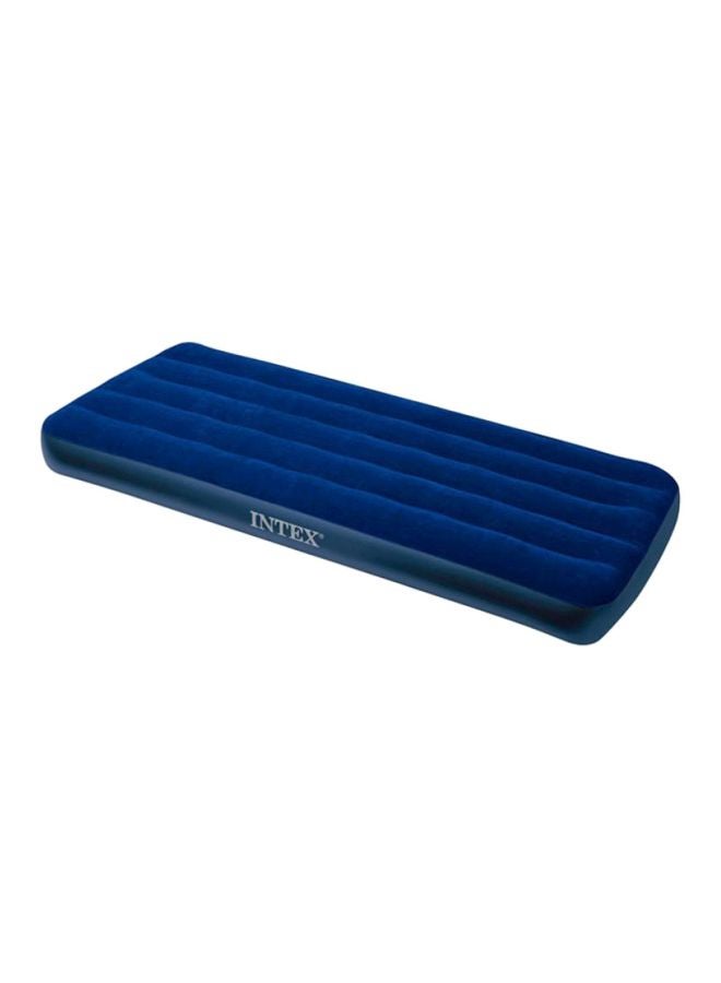 INTEX Dura-Beam Standard Classic Downy Air Bed Blue 99x191x22cm  - Image 1