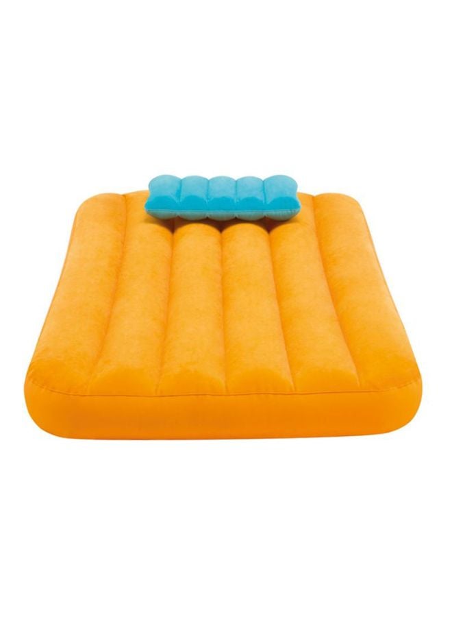INTEX Cozy Air Bed With Inflatable Pillow - Assorted Colours Yellow/Blue 157x88x20cm - Image 3