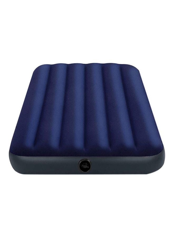 INTEX Dura-Beam Standard Classic Downy Air Bed Blue 99x191x22cm  - Image 2