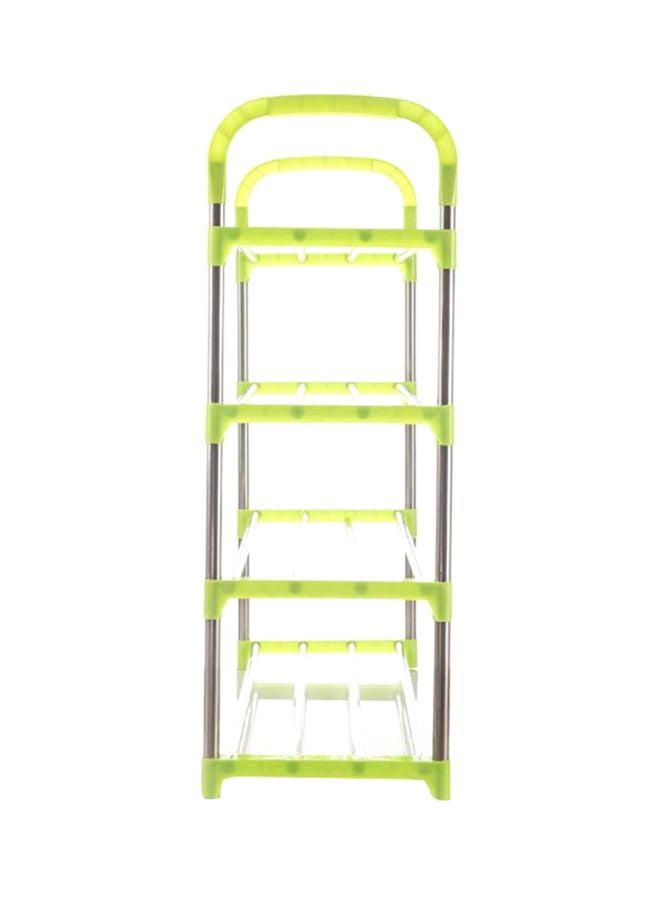 شاربدو رف أحذية بسيط بـ4 طبقات فضي/ أخضر - Image 3