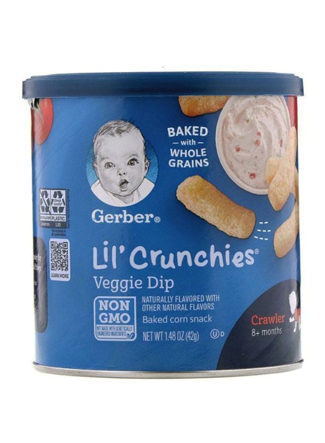 Gerber Lil Crunchies Veggie Dip Baked Corn 42grams - Image 1