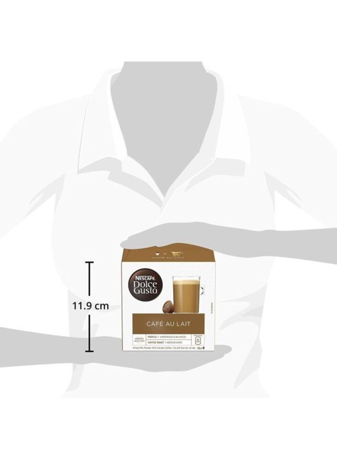 Nescafe 16 Capsule Dolce Gusto Cafe Au Lait 10grams  - Image 4