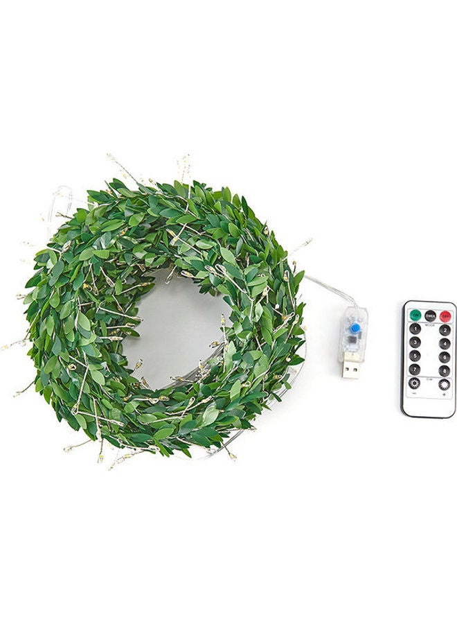 Botanical Leaf Fairy Lights, LED String Light, Hanging Fairy Light, Greenery Garland For Home Decor, Farmhouse LED Light, Home Dorm Decor Green 3meter