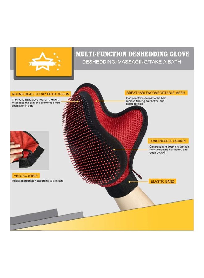 فرشاة للعناية بشعر الحيوانات الأليفة متعددة الألوان 9بوصة - Image 3