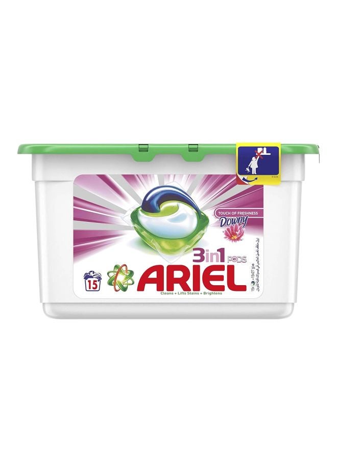 Ariel 15-Piece 3-In-1 Laundry Detergent Pods 15x27grams  - Image 1
