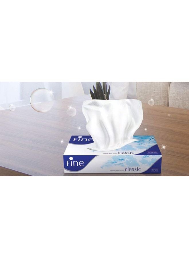 Fine Pack Of 6 Classic Facial Tissue White  - Image 4