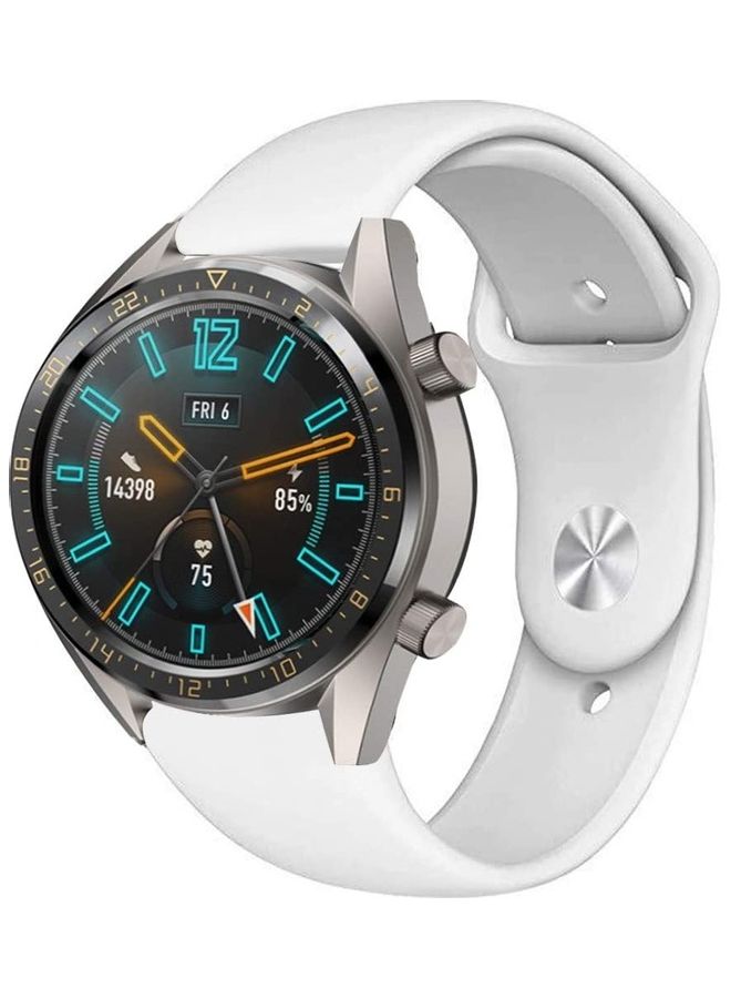 HuHa Silicone Replacement Band For Samsung Gear S3 Frontier White  - Image 1