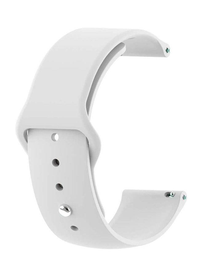 HuHa Silicone Replacement Band For Samsung Gear S3 Frontier White  - Image 3
