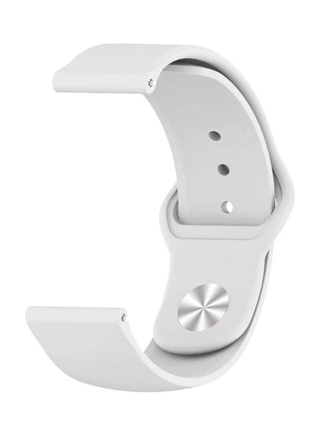 HuHa Silicone Replacement Band For Ticwatch Pro 3 White - Image 2