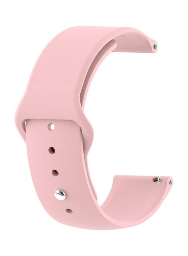 HuHa Silicon Replacement Watchband 22mm For Samsung Gear S3 Frontier / S3 Classic / Huawei GT 2e / Fitbit versa 2 Pink - Image 2