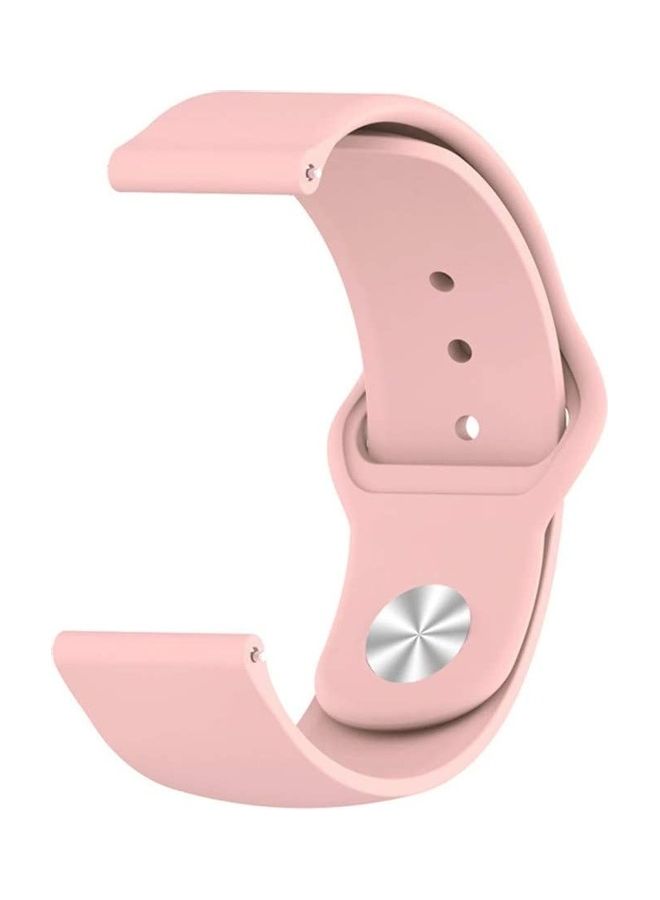 HuHa Silicon Replacement Watchband 22mm For Samsung Gear S3 Frontier / S3 Classic / Huawei GT 2e / Fitbit versa 2 Pink - Image 3