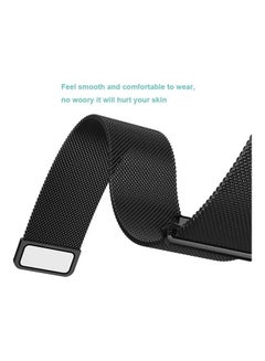HuHa Milanese Steel Replacement Band For Garmin Vivo Move 3 Black  - Image 2