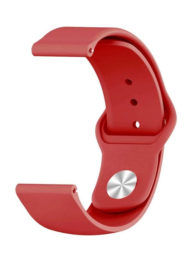 HuHa Silicone Replacement Band For Amazfit GTS, BIP Red - Image 2