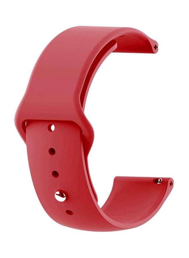 HuHa Silicone Replacement Band For Amazfit GTS, BIP Red - Image 3