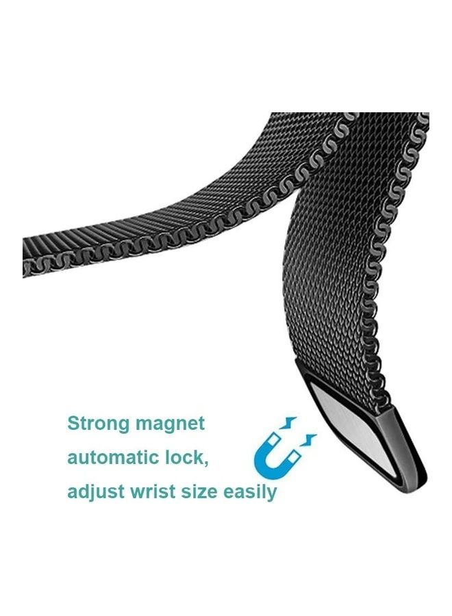 HuHa - Milanese Steel Replacement Band For Fossil Gen 5 Black - Image 1