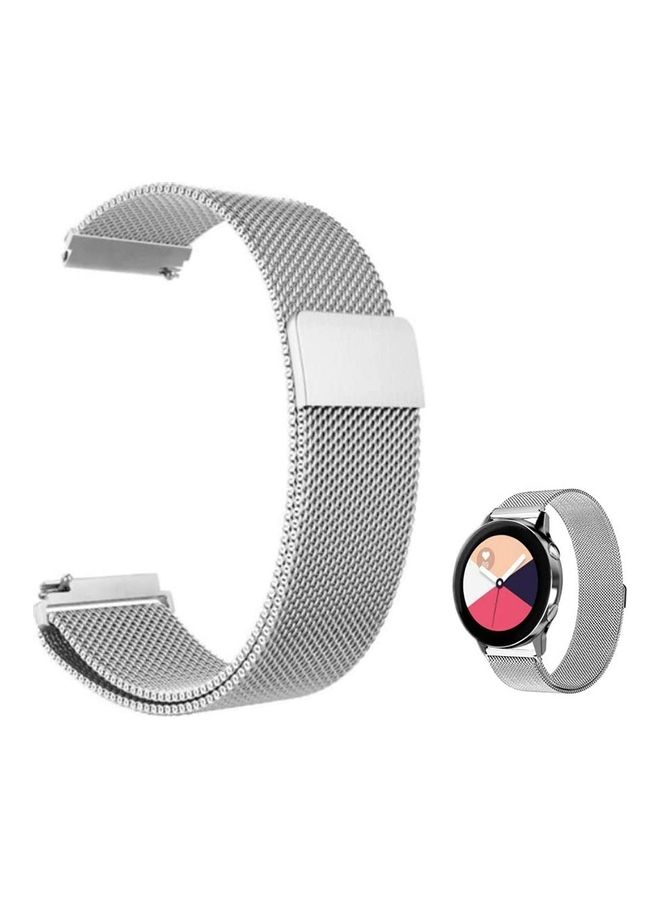 HuHa - Milanese Steel Replacement Band For Huawei Watch GT2e Silver - Image 1